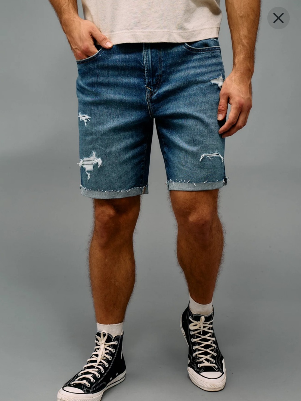 AE Airflex+ Denim Men's Jean Shorts